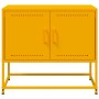 Mueble para TV de acero amarillo mostaza 68,5x39x60,5 cm de , Muebles TV - Ref: Foro24-846473, Precio: 57,54 €, Descuento: %