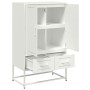 Aparador de acero laminado en frío blanco 68x39x111,5 cm de , Aparadores - Ref: Foro24-846613, Precio: 113,26 €, Descuento: %