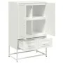 Cold-rolled white steel sideboard 68x39x111.5 cm by , Sideboards - Ref: Foro24-846613, Price: 110,92 €, Discount: %