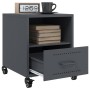 Mesitas de noche 2 unidades acero gris antracita 36x39x43,5 cm de , Mesitas de noche - Ref: Foro24-846709, Precio: 81,28 €, D...