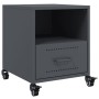 Mesitas de noche 2 unidades acero gris antracita 36x39x43,5 cm de , Mesitas de noche - Ref: Foro24-846709, Precio: 81,28 €, D...