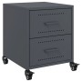 Mesita de noche acero gris antracita 36x39x43,5 cm de , Mesitas de noche - Ref: Foro24-846630, Precio: 55,13 €, Descuento: %