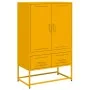 Aparador de acero laminado en frío amarillo 68x39x111,5 cm de , Aparadores - Ref: Foro24-846611, Precio: 151,14 €, Descuento: %
