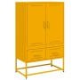 Aparador de acero laminado en frío amarillo 68x39x111,5 cm de , Aparadores - Ref: Foro24-846611, Precio: 153,15 €, Descuento: %