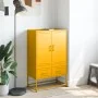 Aparador de acero laminado en frío amarillo 68x39x111,5 cm de , Aparadores - Ref: Foro24-846611, Precio: 151,14 €, Descuento: %