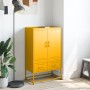 Aparador de acero laminado en frío amarillo 68x39x111,5 cm de , Aparadores - Ref: Foro24-846611, Precio: 153,15 €, Descuento: %