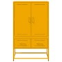 Aparador de acero laminado en frío amarillo 68x39x111,5 cm de , Aparadores - Ref: Foro24-846611, Precio: 153,15 €, Descuento: %
