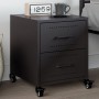 Mesita de noche acero negra 36x39x43,5 cm de , Mesitas de noche - Ref: Foro24-846626, Precio: 52,97 €, Descuento: %