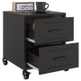 Mesita de noche acero negra 36x39x43,5 cm de , Mesitas de noche - Ref: Foro24-846626, Precio: 52,97 €, Descuento: %