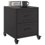 Mesita de noche acero negra 36x39x43,5 cm de , Mesitas de noche - Ref: Foro24-846626, Precio: 52,97 €, Descuento: %