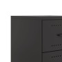 Mesita de noche acero negra 36x39x43,5 cm de , Mesitas de noche - Ref: Foro24-846626, Precio: 52,97 €, Descuento: %