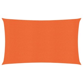 Toldo de vela HDPE naranja 160 g/m² 2x5 m de vidaXL, Sombrillas - Ref: Foro24-311671, Precio: 28,36 €, Descuento: %