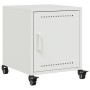 Mesita de noche acero blanco 36x39x43,5 cm de , Mesitas de noche - Ref: Foro24-846624, Precio: 49,73 €, Descuento: %