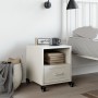 Mesita de noche acero blanco 36x39x43,5 cm de , Mesitas de noche - Ref: Foro24-846714, Precio: 45,65 €, Descuento: %