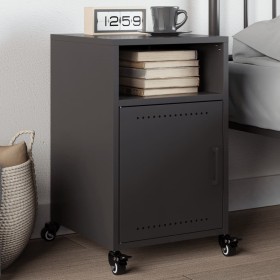 Mesita de noche acero negra 36x39x59 cm de , Mesitas de noche - Ref: Foro24-846716, Precio: 50,25 €, Descuento: %