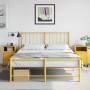 Mesitas de noche 2 unidades acero amarillo mostaza 36x39x59 cm de , Mesitas de noche - Ref: Foro24-846723, Precio: 83,85 €, D...