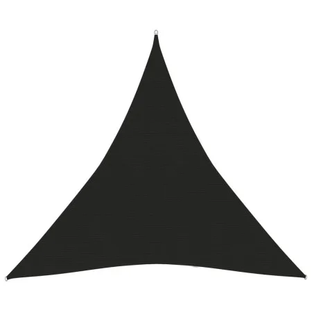 Toldo de vela negro HDPE 160 g/m² 3,6x3,6x3,6 m de vidaXL, Sombrillas - Ref: Foro24-311748, Precio: 24,74 €, Descuento: %