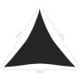 Toldo de vela negro HDPE 160 g/m² 3,6x3,6x3,6 m de vidaXL, Sombrillas - Ref: Foro24-311748, Precio: 24,74 €, Descuento: %