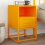 Mesita de noche acero amarillo mostaza 36x39x60,5 cm de , Mesitas de noche - Ref: Foro24-846560, Precio: 61,31 €, Descuento: %