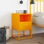 Mesita de noche acero amarillo mostaza 36x39x60,5 cm de , Mesitas de noche - Ref: Foro24-846560, Precio: 61,31 €, Descuento: %