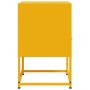 Mesita de noche acero amarillo mostaza 36x39x60,5 cm de , Mesitas de noche - Ref: Foro24-846560, Precio: 62,10 €, Descuento: %