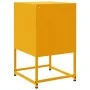 Mesita de noche acero amarillo mostaza 36x39x60,5 cm de , Mesitas de noche - Ref: Foro24-846560, Precio: 61,31 €, Descuento: %