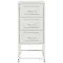 Nachttisch aus weißem Stahl 36x39x78 cm von , Nachttische - Ref: Foro24-846588, Preis: 65,46 €, Rabatt: %