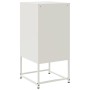 Mesita de noche acero blanco 36x39x78 cm de , Mesitas de noche - Ref: Foro24-846588, Precio: 66,09 €, Descuento: %