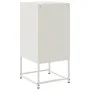 Mesita de noche acero blanco 36x39x78 cm de , Mesitas de noche - Ref: Foro24-846588, Precio: 65,46 €, Descuento: %
