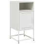Mesita de noche acero blanco 36x39x78 cm de , Mesitas de noche - Ref: Foro24-846576, Precio: 48,39 €, Descuento: %