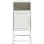 Mesita de noche acero blanco 36x39x78 cm de , Mesitas de noche - Ref: Foro24-846576, Precio: 48,39 €, Descuento: %
