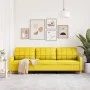 Sofá de 3 plazas de tela amarillo claro 210 cm de , Sofás - Ref: Foro24-4007419, Precio: 294,62 €, Descuento: %