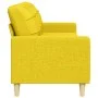 Sofá de 3 plazas de tela amarillo claro 210 cm de , Sofás - Ref: Foro24-4007419, Precio: 294,62 €, Descuento: %