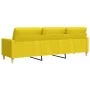 Sofá de 3 plazas de tela amarillo claro 210 cm de , Sofás - Ref: Foro24-4007419, Precio: 294,62 €, Descuento: %