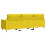 Sofá de 3 plazas de tela amarillo claro 210 cm de , Sofás - Ref: Foro24-4007419, Precio: 299,78 €, Descuento: %