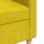 Sofá de 3 plazas de tela amarillo claro 210 cm de , Sofás - Ref: Foro24-4007419, Precio: 294,62 €, Descuento: %