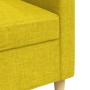 Sofá de 3 plazas de tela amarillo claro 210 cm de , Sofás - Ref: Foro24-4007419, Precio: 299,78 €, Descuento: %