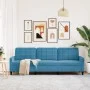 Sofá de 3 plazas terciopelo azul 210 cm de , Sofás - Ref: Foro24-4007653, Precio: 332,15 €, Descuento: %