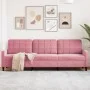 3-seater pink velvet sofa 210 cm by , Sofas - Ref: Foro24-4007647, Price: 326,89 €, Discount: %