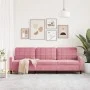 3-seater pink velvet sofa 210 cm by , Sofas - Ref: Foro24-4007647, Price: 326,89 €, Discount: %