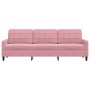 Sofá de 3 plazas terciopelo rosa 210 cm de , Sofás - Ref: Foro24-4007647, Precio: 335,00 €, Descuento: %