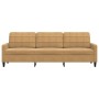 Sofá de 3 plazas terciopelo marrón 210 cm de , Sofás - Ref: Foro24-4007651, Precio: 296,09 €, Descuento: %