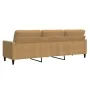Sofá de 3 plazas terciopelo marrón 210 cm de , Sofás - Ref: Foro24-4007651, Precio: 288,89 €, Descuento: %