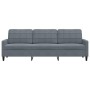 Sofá de 3 plazas terciopelo gris oscuro 210 cm de , Sofás - Ref: Foro24-4007645, Precio: 254,26 €, Descuento: %