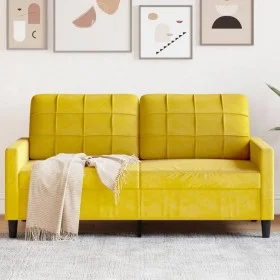 Sofá de 2 plazas terciopelo amarillo 140 cm de , Sofás - Ref: Foro24-4007630, Precio: 240,87 €, Descuento: %