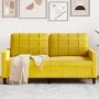 Sofá de 2 plazas terciopelo amarillo 140 cm de , Sofás - Ref: Foro24-4007630, Precio: 240,87 €, Descuento: %