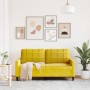 Sofá de 2 plazas terciopelo amarillo 140 cm de , Sofás - Ref: Foro24-4007630, Precio: 245,56 €, Descuento: %