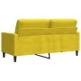 Sofá de 2 plazas terciopelo amarillo 140 cm de , Sofás - Ref: Foro24-4007630, Precio: 240,87 €, Descuento: %