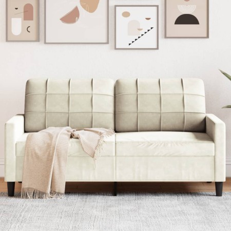Sofá de 2 plazas terciopelo color crema 140 cm de , Sofás - Ref: Foro24-4007632, Precio: 248,11 €, Descuento: %