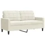 Sofá de 2 plazas terciopelo color crema 140 cm de , Sofás - Ref: Foro24-4007632, Precio: 243,39 €, Descuento: %